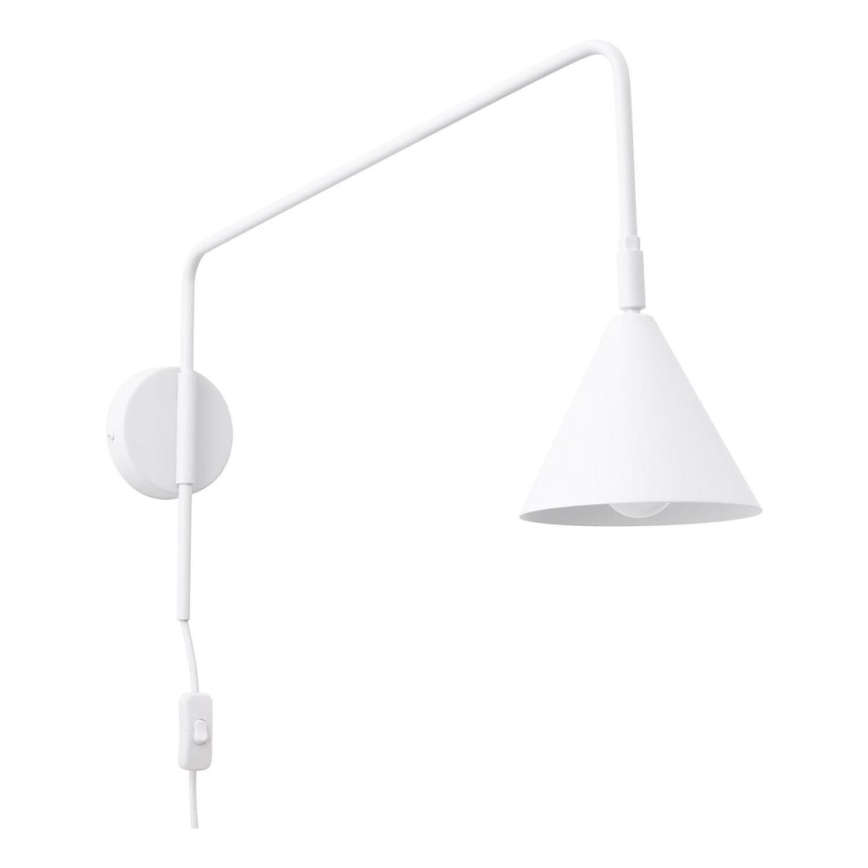 Sienas lampa NOX 1xE14/10W/230V balta