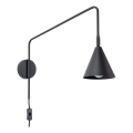 Sienas lampa NOX 1xE14/10W/230V melna