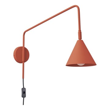 Sienas lampa NOX 1xE14/10W/230V oranža