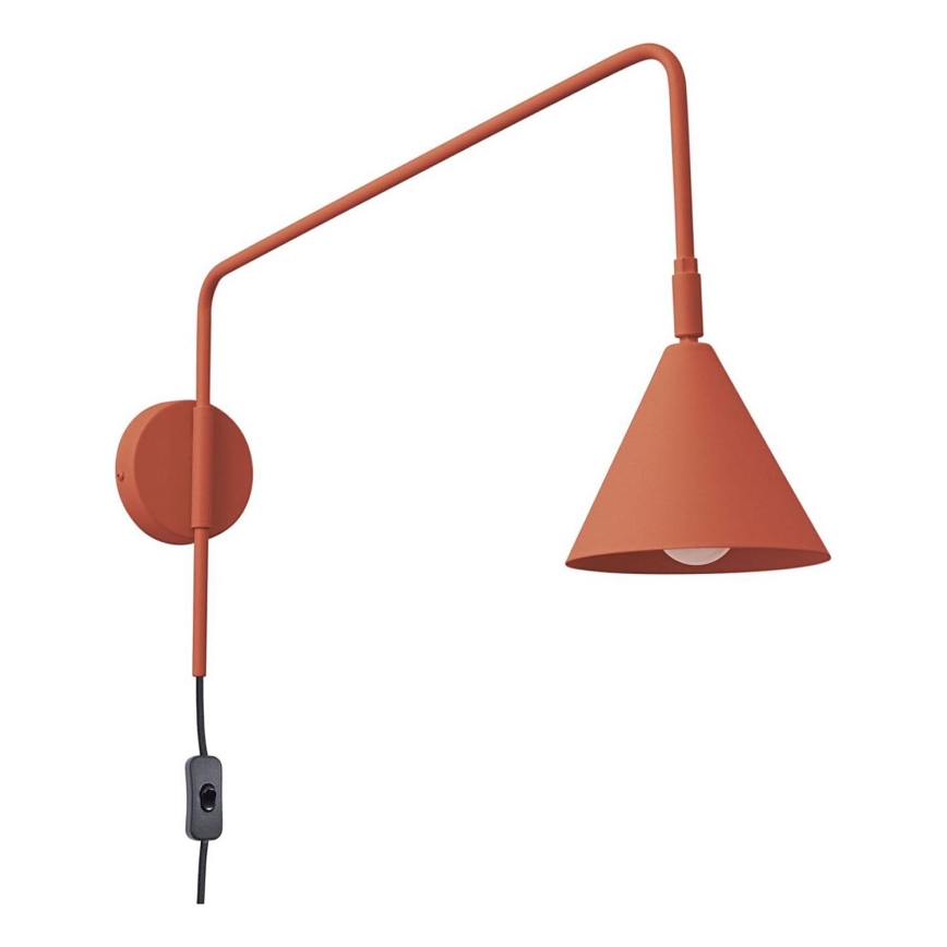 Sienas lampa NOX 1xE14/10W/230V oranža
