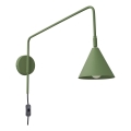 Sienas lampa NOX 1xE14/10W/230V zaļa