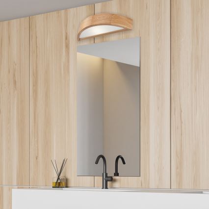 Sienas lampa OAK 1xE27/60W/230V, ozola apdare