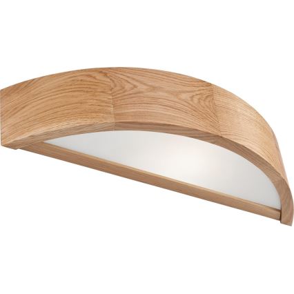 Sienas lampa OAK 1xE27/60W/230V, ozola apdare