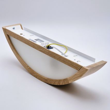 Sienas lampa OAK 1xE27/60W/230V, ozola apdare