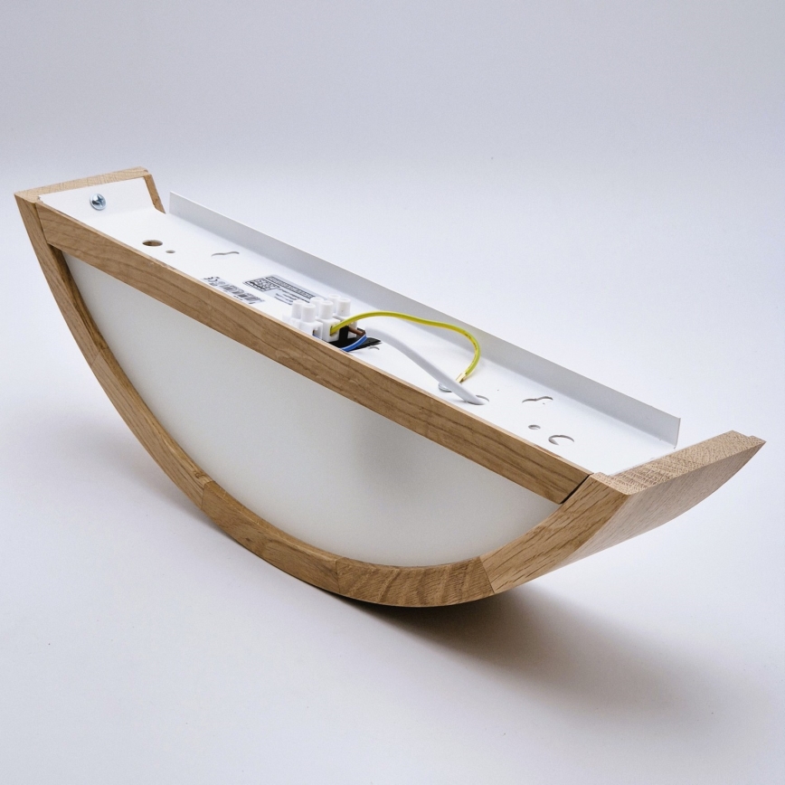 Sienas lampa OAK 1xE27/60W/230V, ozola apdare