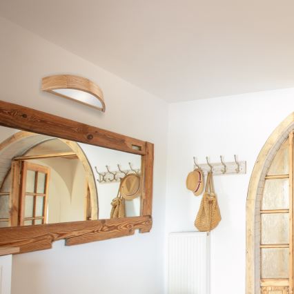 Sienas lampa OAK 1xE27/60W/230V ozols