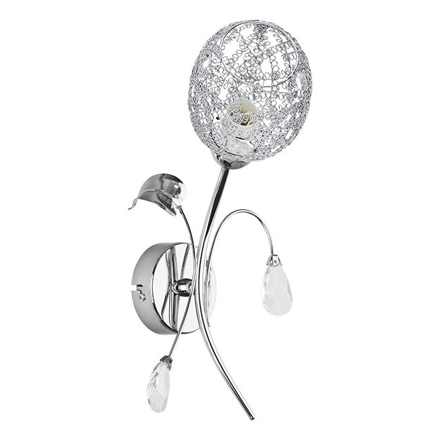 Sienas lampa ORLEAN 1xE14/10W/230V spīdīgi hromēts