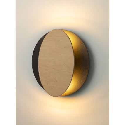 Sienas lampa OVO 2xG9/12W/230V melna/brūna