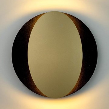 Sienas lampa OVO 2xG9/12W/230V melna/zelta