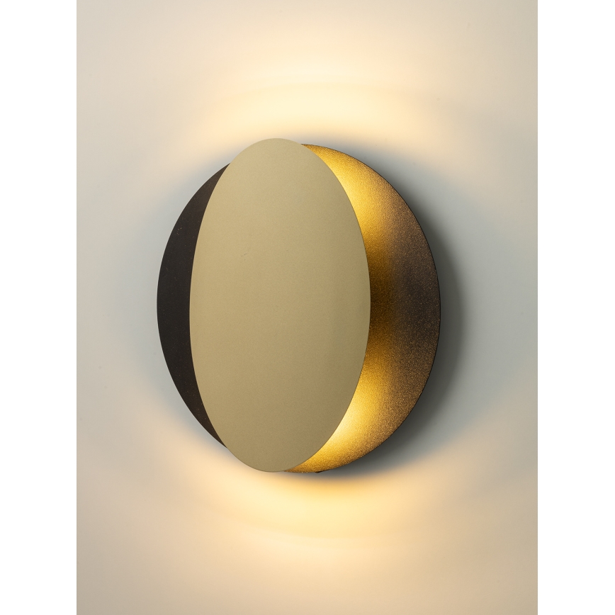 Sienas lampa OVO 2xG9/12W/230V melna/zelta