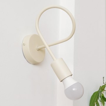 Sienas lampa OXFORD 1xE27/15W/230V krēmkrāsaina