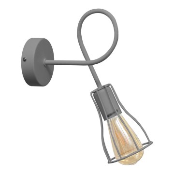 Sienas lampa OXFORD 1xE27/15W/230V pelēka