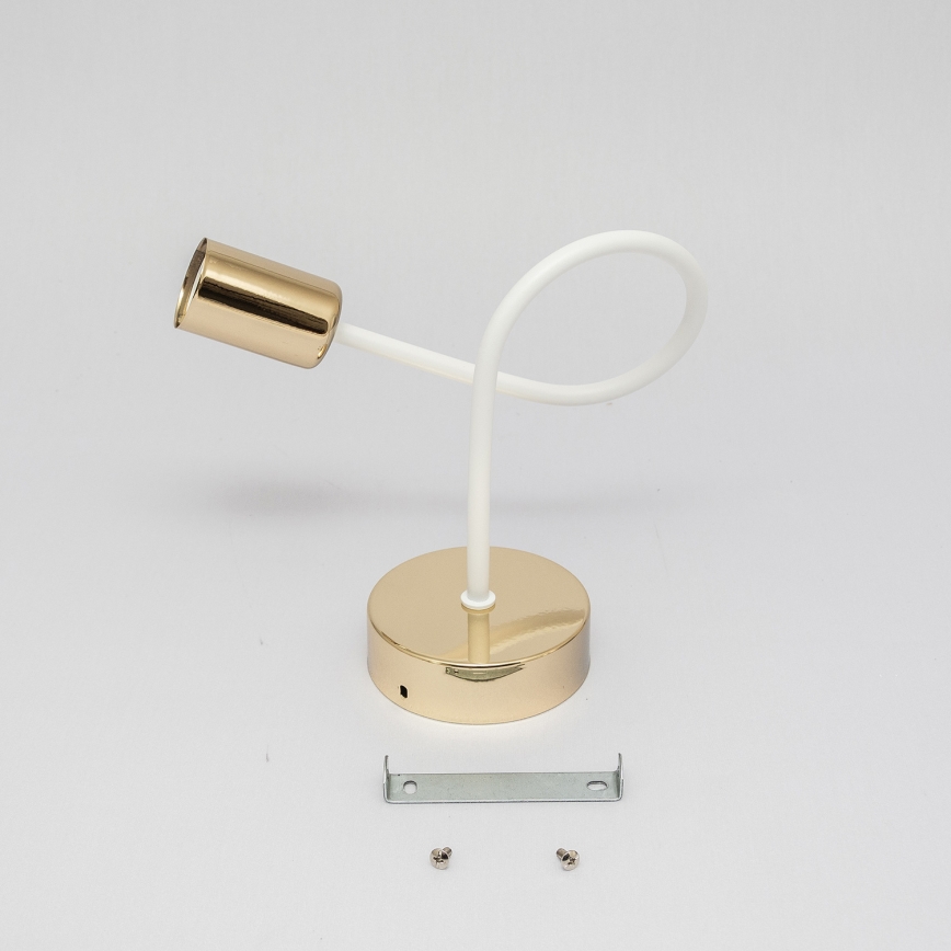 Sienas lampa OXFORD 1xE27/15W/230V zelta/balta