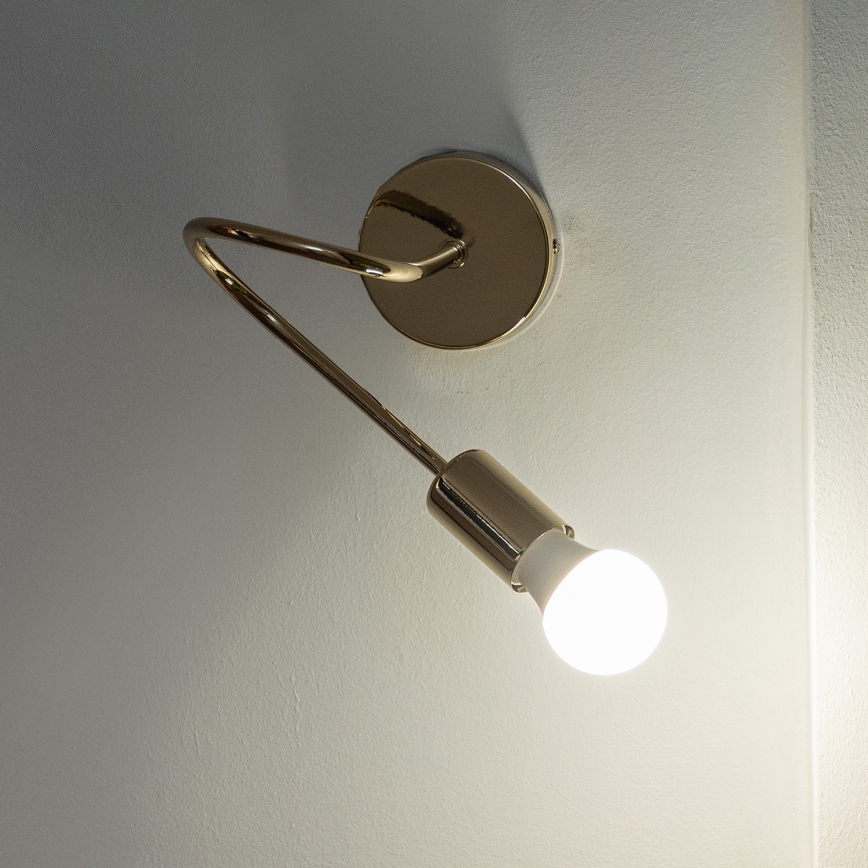 Sienas lampa OXFORD 1xE27/15W/230V zelta krāsā