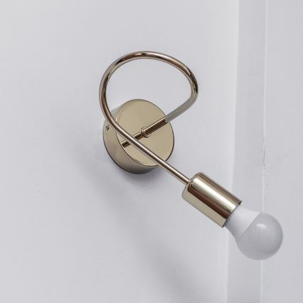 Sienas lampa OXFORD 1xE27/15W/230V zelta krāsā