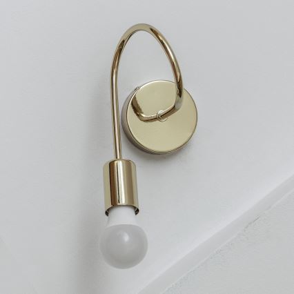 Sienas lampa OXFORD 1xE27/15W/230V zelta krāsā