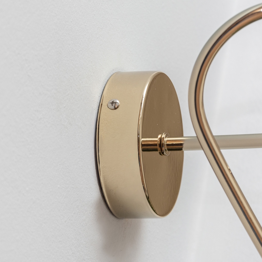 Sienas lampa OXFORD 1xE27/15W/230V zelta krāsā