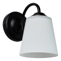 Sienas lampa PAFOS 1xE27/15W/230V melna