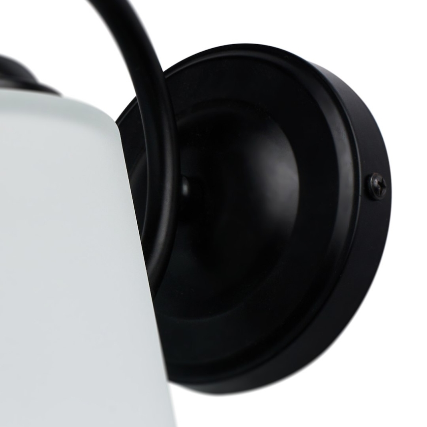 Sienas lampa PAFOS 1xE27/15W/230V melna