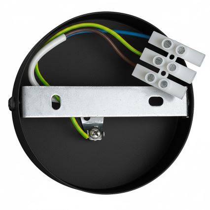 Sienas lampa PAFOS 1xE27/15W/230V melna