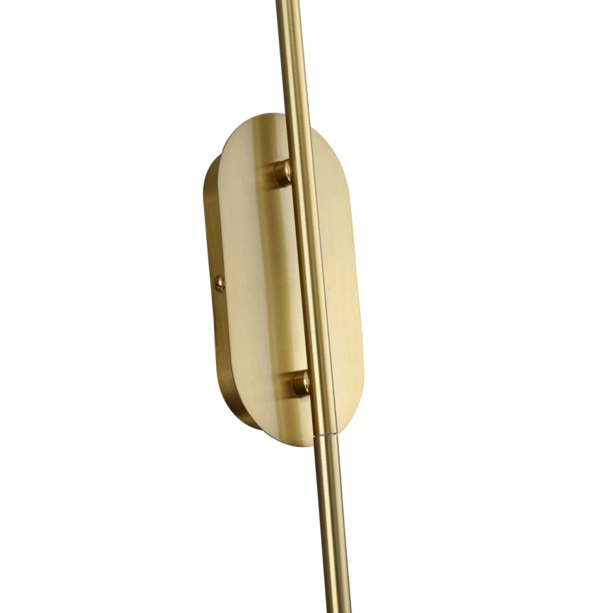 Sienas lampa PIEGA 1xE14/40W/230V, misiņa apdare / dūmakaina bēša
