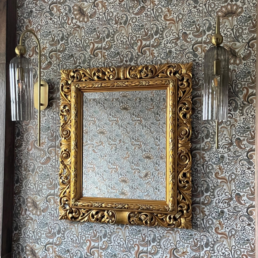 Sienas lampa PIEGA 1xE14/40W/230V misiņš/dūmotā melna