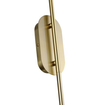 Sienas lampa PIEGA 1xE14/40W/230V misiņš/dūmotā melna
