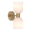Sienas lampa PIEGA 2xE14/10W/230V misiņš/balta