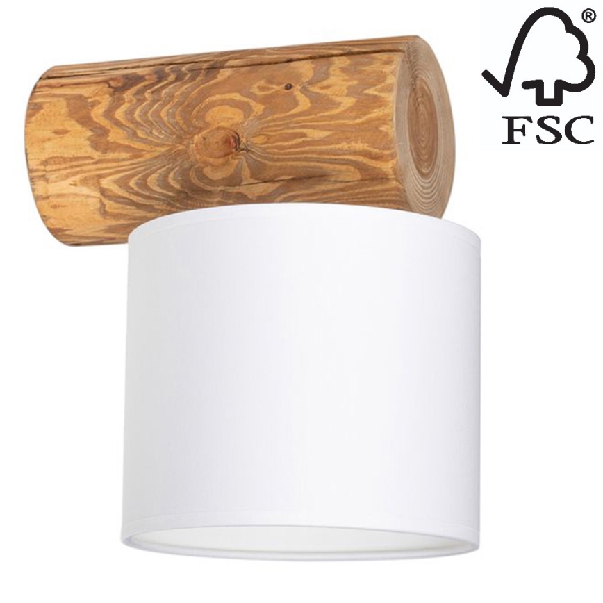 Sienas lampa PINO MIX 1xE27/25W/230V priede - FSC sertifikāts