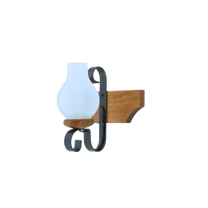 Sienas lampa QUEEN 1xE14/40W/230V dižskābardis - FSC sertificēts