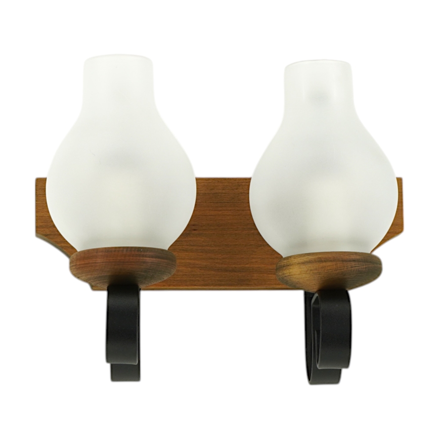 Sienas lampa QUEEN 2xE14/40W/230V dižskābardis - FSC sertificēts