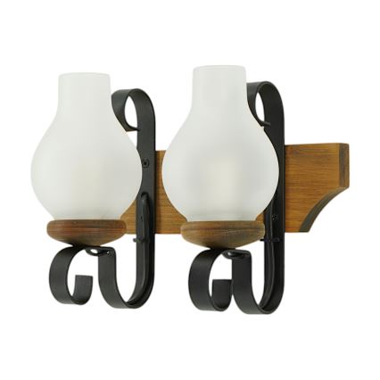 Sienas lampa QUEEN 2xE14/40W/230V dižskābardis - FSC sertificēts