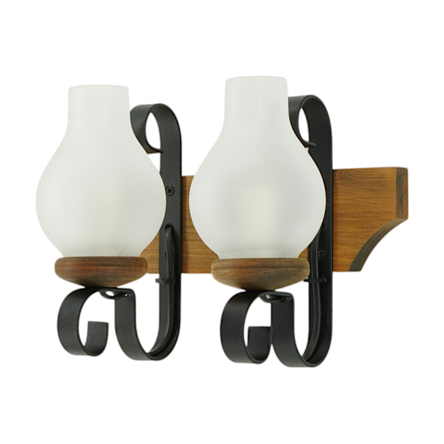 Sienas lampa QUEEN 2xE14/40W/230V dižskābardis - FSC sertificēts