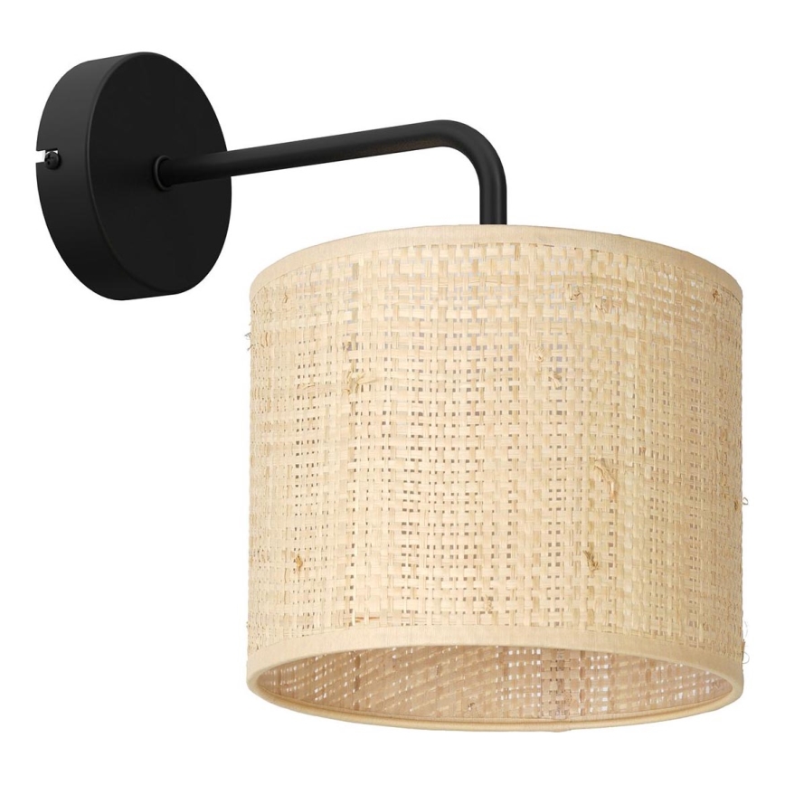 Sienas lampa RATTAN 1xE27/60W/230V rotanga