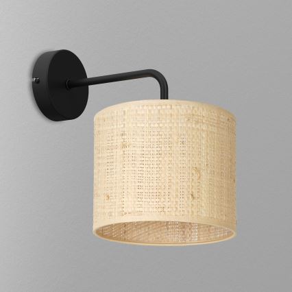 Sienas lampa RATTAN 1xE27/60W/230V rotanga