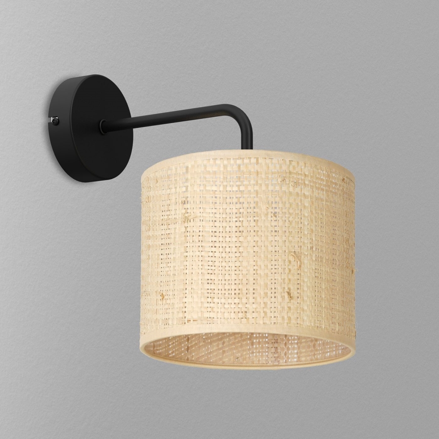 Sienas lampa RATTAN 1xE27/60W/230V rotanga