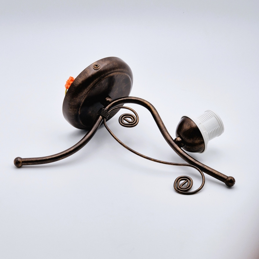 Sienas lampa RETRO II 1xE27/60W/230V bronzas patina