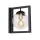 Sienas lampa REY 1xE27/7W/230V melna