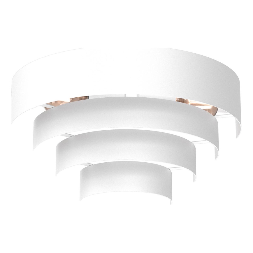 Sienas lampa RINGS 2xE27/15W/230V balta