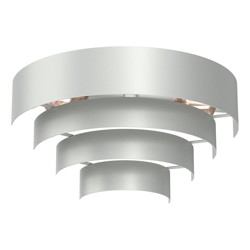 Sienas lampa RINGS 2xE27/15W/230V spīdīgi hromēts