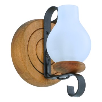 Sienas lampa ROATA 1xE14/40W/230V dižskābardis - FSC sertificēts