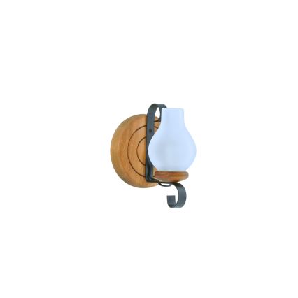 Sienas lampa ROATA 1xE14/40W/230V dižskābardis - FSC sertificēts
