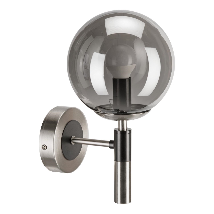 Sienas lampa ROLLO 1xE14/5W/230V matēts hroms/dūmakains