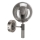 Sienas lampa ROLLO 1xE14/5W/230V matēts hroms/dūmakains