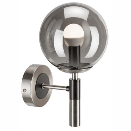 Sienas lampa ROLLO 1xE14/5W/230V matēts hroms/dūmakains