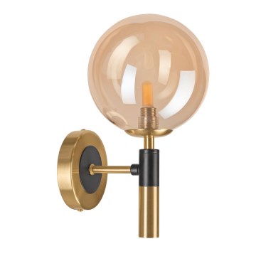 Sienas lampa ROLLO 1xG9/5W/230V zelta/dūmakains bēša