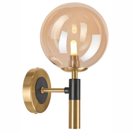 Sienas lampa ROLLO 1xG9/5W/230V zelta/dūmakains bēša