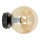 Sienas lampa ROSSI 1xE14/10W/230V melna/bēša