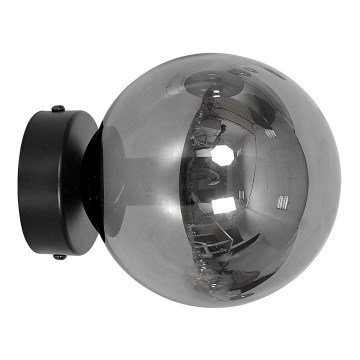 Sienas lampa ROSSI 1xE14/10W/230V melna/pelēka