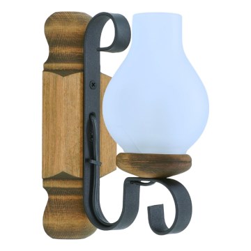 Sienas lampa RUSTIC 1xE14/40W/230V dižskābardis - FSC sertificēts